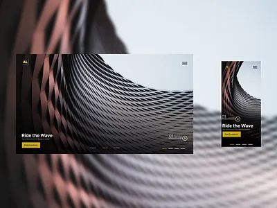 AL Desktop and Mobile Website design graphic design typography ui web design