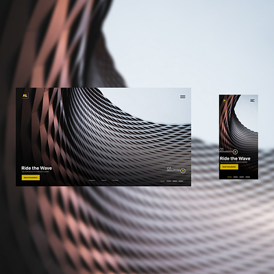 AL Desktop and Mobile Website design graphic design typography ui web design