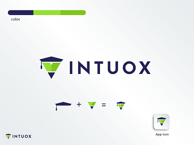 Intuox Brand Logo Design beast logo brandlogo design education logo freelancer graphic design logo logo design free logo design ideas logo designer logotipo logotype online learning trending logo vector
