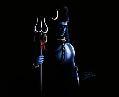 Mahadev - Lord Shiva characters conceptart digitalart digitalpainting graphic design illustration illustrator lord lordshiva photoshop shiva