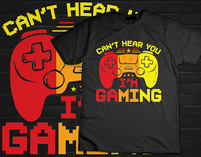 Can't hear you I'm gaming t shirt design amazon t shirts design custom font t shirt design design a t shirt lab editable t shirt design template gaming t shirt illustration logo t shirt design t shirt design mockup tshirtdesign typography