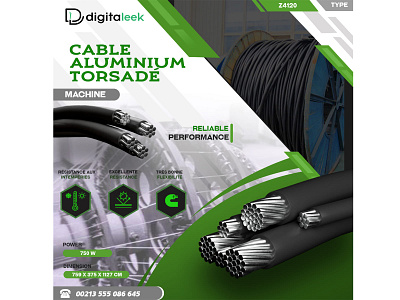 Cable Aluminium Torsadé digitaleek digitalmarketing facebook photoshop