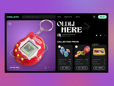 OLDЫ Here? NFT of 90's 90s chips collection design dribbble figma graphic design logo nft nftcollection old oldы opensea shot tamagotchi ui uiux