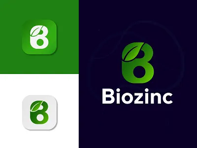Biozinc Logo apps logo b logo brand idenitity branding corporate logo creative logo eco logo grandient green logo health logo leaf logo letter logo logo design medicine logo minimal modern logo organic logo pharmaceutical logo tranding logo web logo