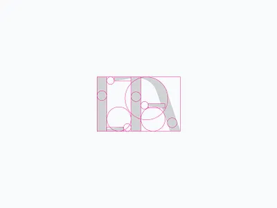 LTA logo construction. branding design graphic design logo typography vector