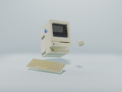 Macintosh Classic 3d c4d design mac ui