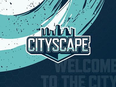 Cityscape badge brand identity branding design emblem esports logo tournament