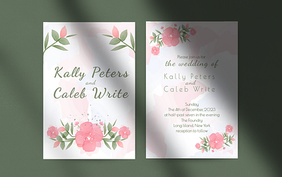 Wedding invitation bride celebrate couple design graphic design illustration invitation vector wedding weddingday
