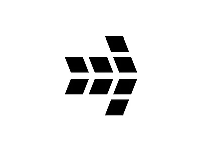 Arrow Logo abstract arrow arrows branding clean corporate creative design direction flat logo minimalist modern professional right simple speed squares vector