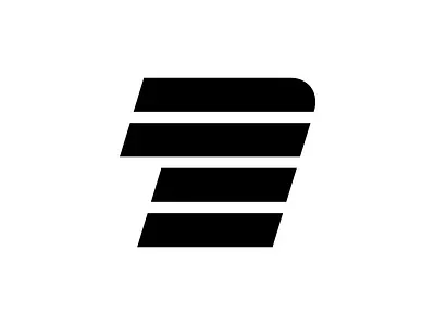 Number 1 / Number 7 Logo bold branding clean creative design flat logo logo design minimal minimalist minimalist logo number one professional seven simple stripes vector