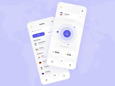 Mobile VPN app figma ios design mobile app mobile app design mobile design mobile vpn ui ux vpn app