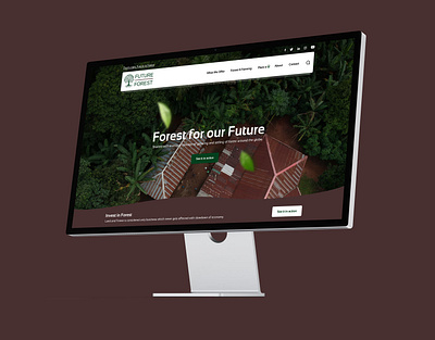 Future Forest branding clean design flat typography web website