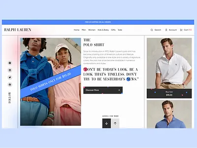 Ralph Lauren E-commerce branding design e commerce e commercedesign e commerceweb e commercewebsitedesigner illustration logo ralphlauren ui uidesigner uiux uiuxdesign uiuxdesigner ux webdesign webe commerce website websitedesign websitedesigner