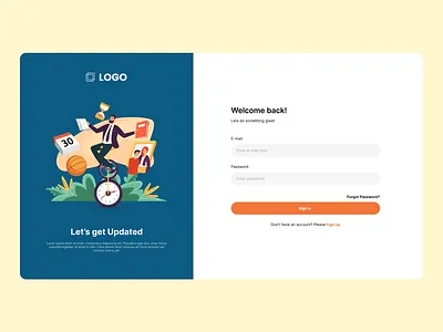 Login page - Webapp design design login loginpage ui ux webapp webappdesign website websiteloginpage