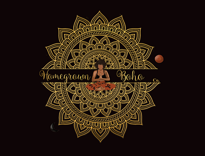 Logo- Homegrown Boho Co branding design digital art digital marketing graphic design illustration logo marketing strategy ui vector