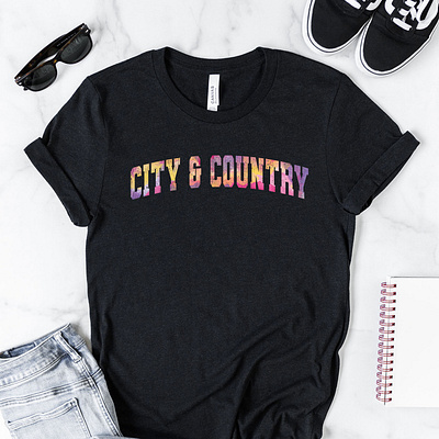 City and Country School Spring T Shirt Design design graphic design typography