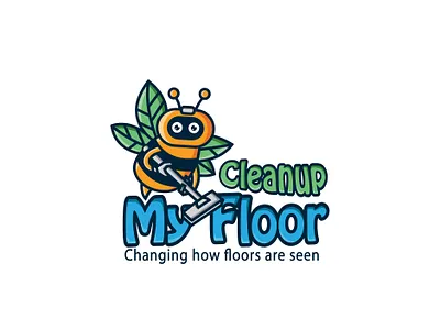 Bee design illustration logo vector