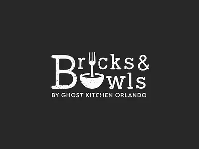 Bricks & Bowls Logo Design design logo minimal restaurant vector