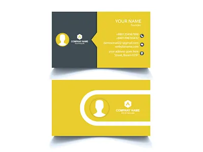 Simple Modern professional business card professional