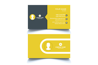 Simple Modern professional business card professional