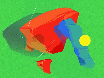 FLOATING STONES 2d cover art design digital art digital painting floating illustration magazine music art music cover stones