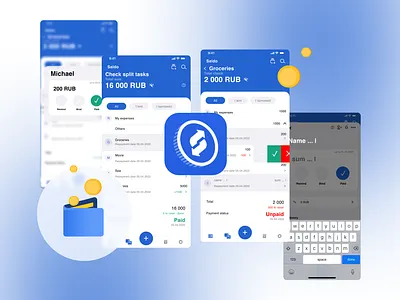Saldo Split Check App art branding design graphic design icon illustration logo ui vector web