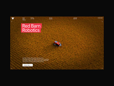 AI Robotics website landing page design ✦ RedBarn ai animation design e commerce home page interaction interactive landing page motion graphics robotics scroll service site startup ui ux web web design website