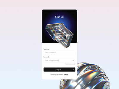 Daily UI Challenge #3 3d 3ddesign challenge design figma login ui uide uidesign