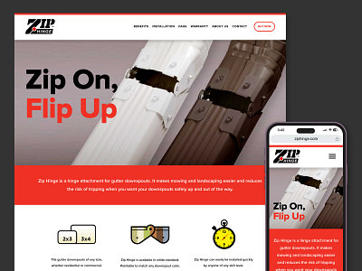 Zip Hinge Website branding interactive web design website websites