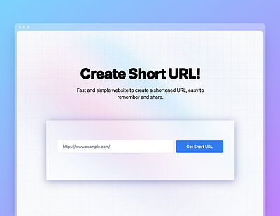 Little URL app design ui ux website