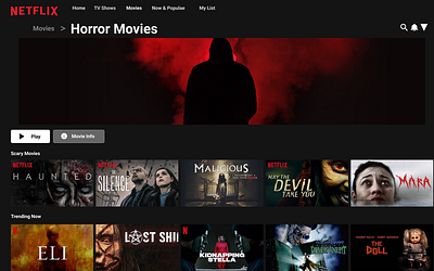 Day 12: Netflix Homepage - 60 days of Interface Design design illustration ui ux