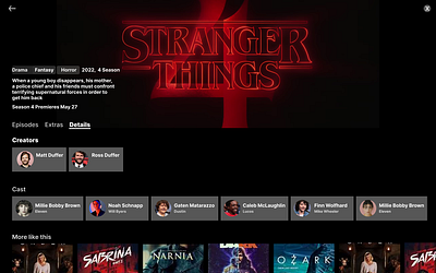 Day 13: Stranger Things - 60 days of Interface Design app design illustration ui ux