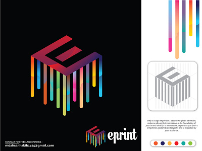 Print Logo brandidentity branding colorful logo creative design e logo logo logo banding logo design logodesign logodesigner logomaker logotype meaningful logo minimal logo minimalist logo modern logo typography unique logo vector logo