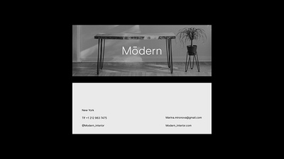 Modern | interior design brand branding business card design graphic design identity logo logotype web web design website