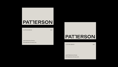 Patterson | clothing brand brand branding business business card candles design graphic design identity interior logo web web design website womens clothing