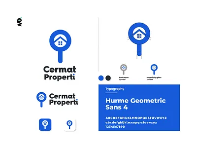 Cermat Properti - Property Agency agency logo brand identity branding graphic design logo property logo realestate logo
