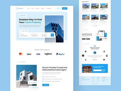 Maxrino - Real Estate Web Exploration agency branding buy home creative design figma home landing page landing page design modern design real estate rent saas sell ui ui design user interface ux design web design web exploration website