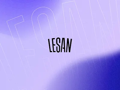 LESAN music artist. Logo design concept graphic design lesan lesanmusic logo logo design music artist typography