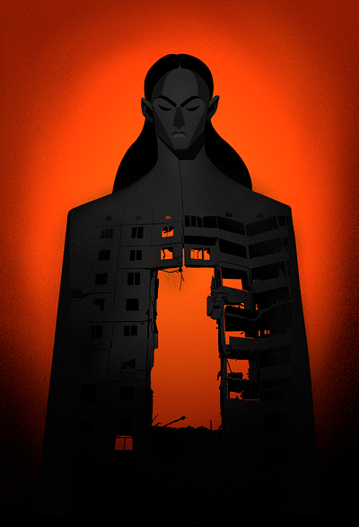 WE ALL FEEL LIKE THIS ON THE INSIDE braveukraine characterillustration illustration procreate russianwaragainstukraine standwithukraine stoprussia stoprussianagression ukraine ukrainians war war illustration