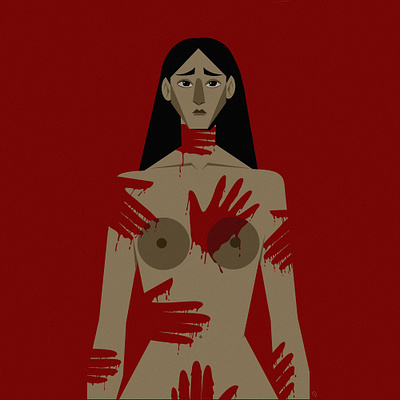 SEXUAL CRIMES OF THE RUSSIAN ARMY female illustration illustrator rape russian army crimes sexual crimes stoprussia stoprussianagression ukraine ukrainian war war crimes war illustration woman women