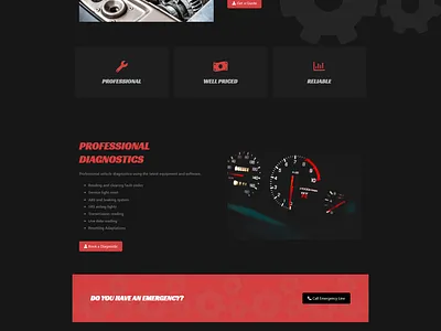 Automotive Business Website Design automotive business landing page website design