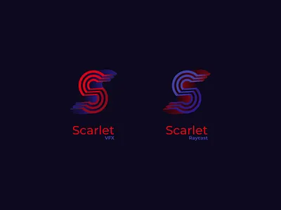 Scarlet branding design graphic design logo logo design logocore raycast scarlet vector vfx