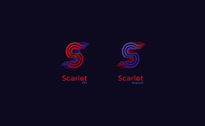 Scarlet branding design graphic design logo logo design logocore raycast scarlet vector vfx