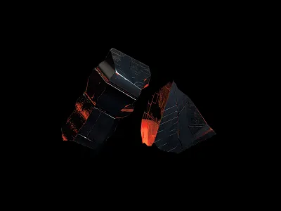 IV-Spec 1 3d abstract abstract abstract metal abstract steel cinema 4d cinema4d dark digital art octane octane render orange black physical render playful render