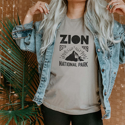 Zion National Park Apparel Graphic apparel graphics digital illustration graphic art graphic design illustration t shirt design