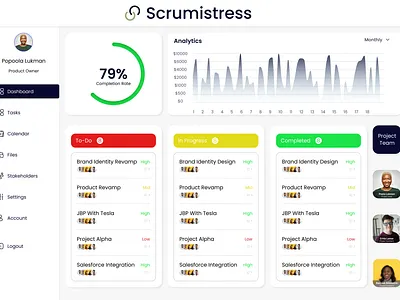 Project Management Dashboard app design figma product design ui ui design ux