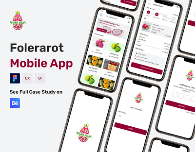 Folerarot Mobile App UX/UI Design. adobe photoshop adobexd app apps branding dashboard delivery design figma food fruit illustration logo media motion graphics product social ui ux website