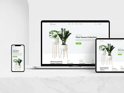 Plant decor website - web, ipad, mobile view creative decor decoration ecommerce pixbrand pixbrandme plant shopify ui ui ux ui design uidesign uiux ux woocommerce wordpress