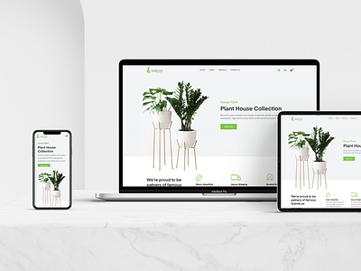 Plant decor website - web, ipad, mobile view creative decor decoration ecommerce pixbrand pixbrandme plant shopify ui ui ux ui design uidesign uiux ux woocommerce wordpress