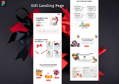 Gift landing Page branding gift landing page product landing surprise ui design uiux web design web landing pae